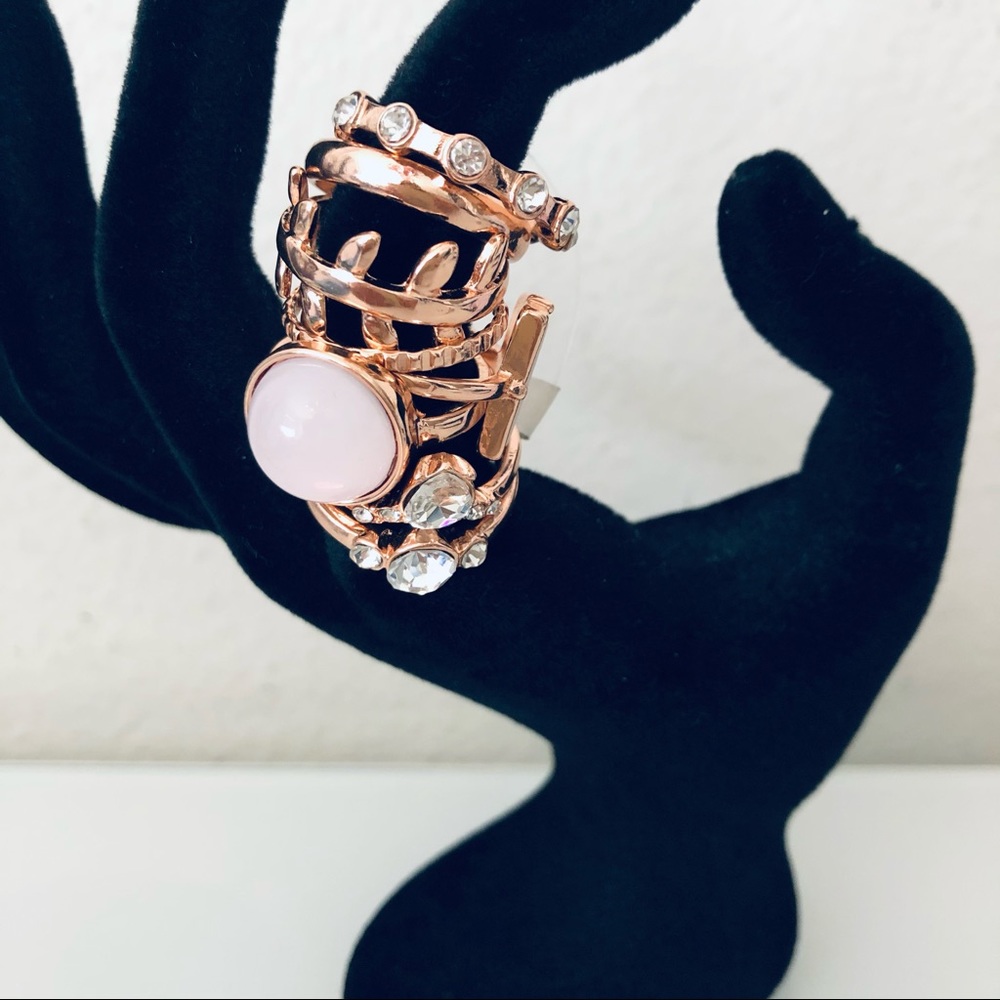 TORRID GOLD RING SET.SIZE 8 - Picture 2 of 4
